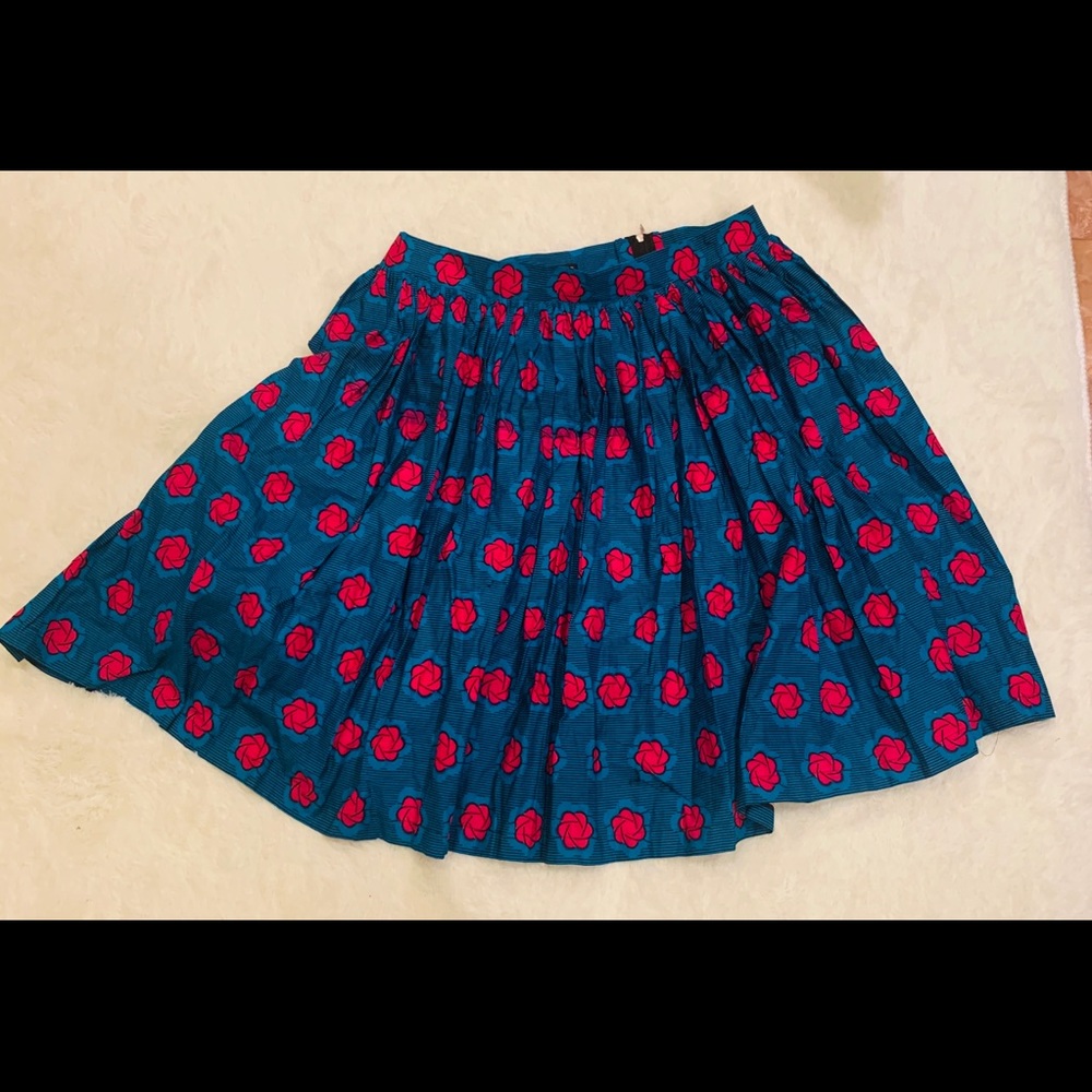 The African Shop Size 24 Plus Blue and Pink Skirt